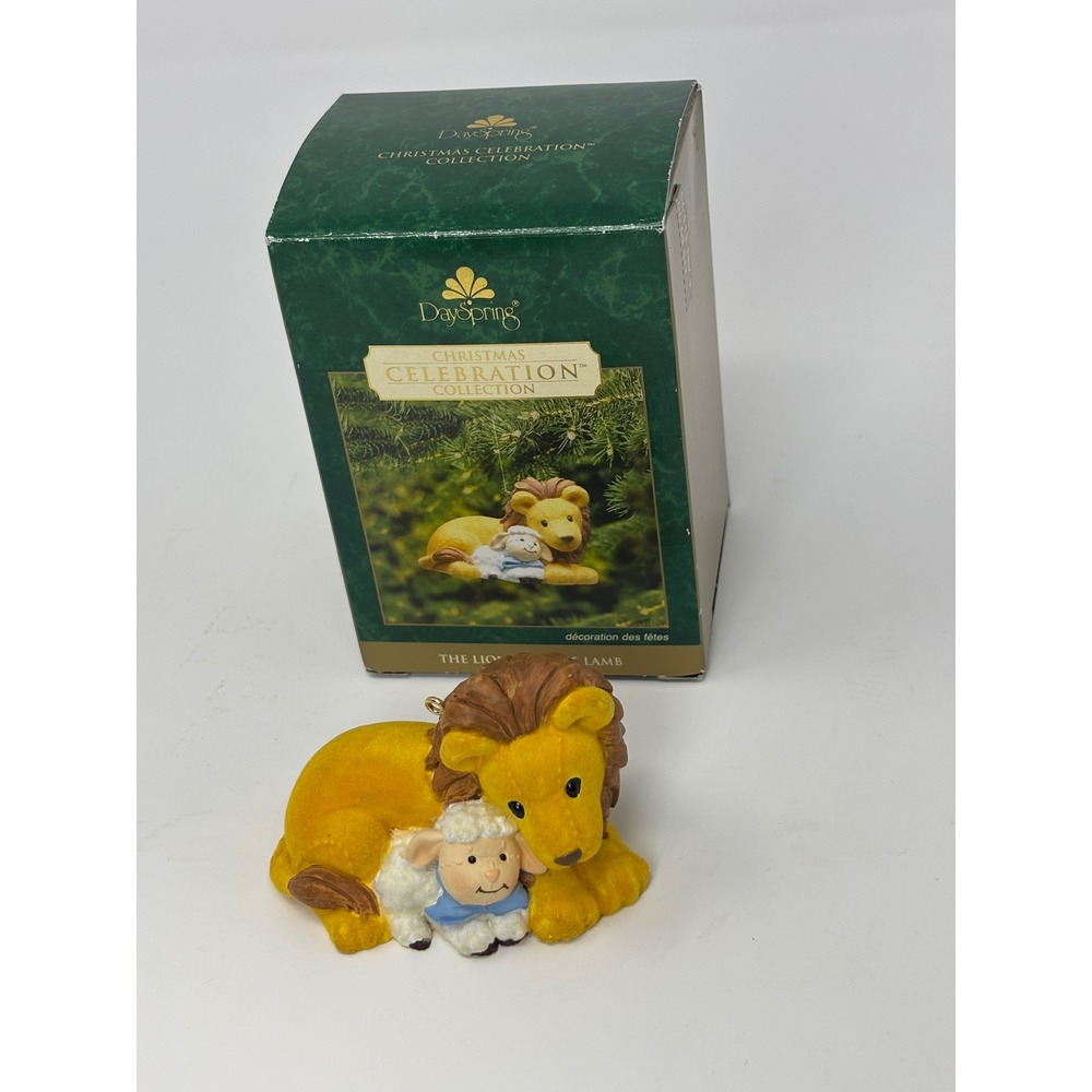Vintage DaySpring 2002 The Lion and the Lamb Christmas Ornament Collection